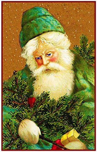 Orenco Originals St Nick Green Cap Father Christmas Counted Cross Stitch Pattern