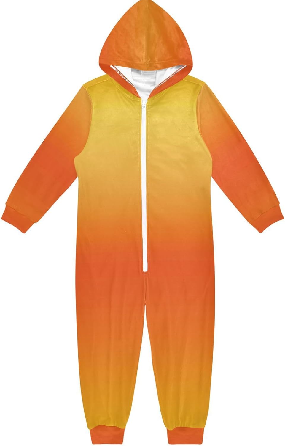 Unisex Pajama Zip Up Hooded Sleepwear Holiday Loungewear for Parties Sleepovers 4-14Y