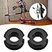 The Lord of the Tools 2pcs 3/16 Composite Aluminum Alloy Pulley Shooting Aiming Peephole Aiming Bow Target Tool Accessories for Bow and Arrow Shooting, Black