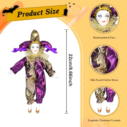 Muñeco Payaso de Porcelana Maxyoung 8 Pulgadas miniatura 2
