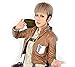 2013 Wig Jean Kirstein Attack on Titan Short Blonde Black Anime Cosplay Party Wig Costume +Wig Cap by Anogol