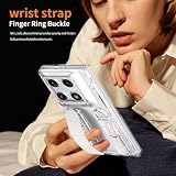 TIANDAFEIJIUB Do Motorola Razr Fold Case z podstawką, wbudowana osłona ekranu, zawiasowe etui ochronne na cały korpus, odporne na wstrząsy, ochronne etui na telefon Motorola Razr fold (przezroczyste)