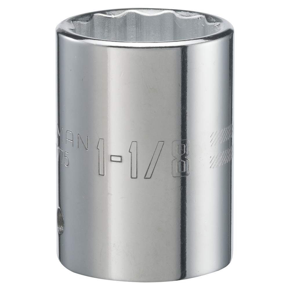 CRAFTSMAN Shallow Socket, SAE, 3/4-Inch Drive, 1-1/8-Inch, 12-Point (CMMT47775)