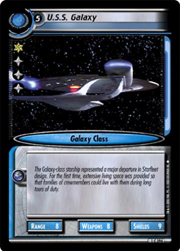 STAR TREK CCG 2E SE SECOND EDITION USS GALAXY 1C394