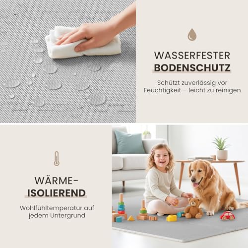 bemaxx Bodenschutzmatte Fitness - Sportmatte Fitnessmatte Gymnastikmatte Puzzlematte Yogamatte Turnmatte Trainingsmatte Spielmatte Fallschutzmatte Laufbandmatte - Gym Workout Pool Garage