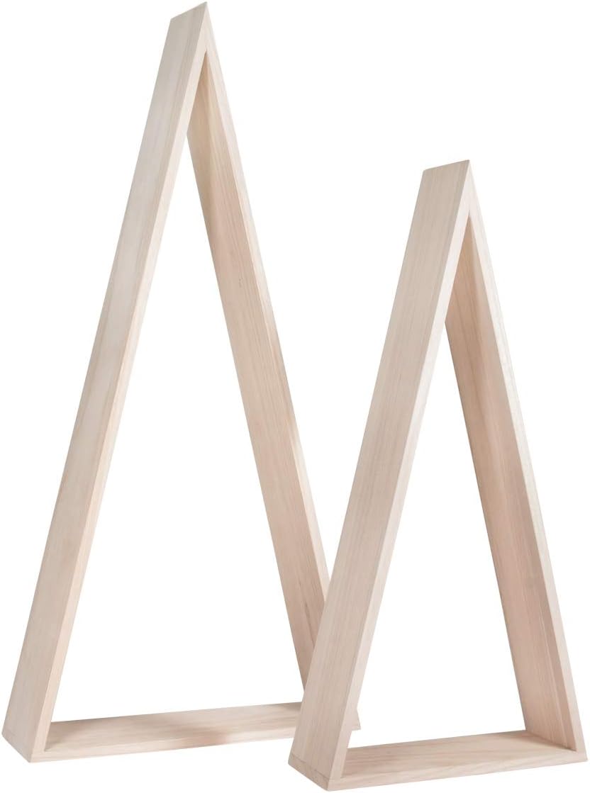 RAYHER – 5.4 x 2.62 x 0.8 cm, Triangular, Pack of 65 Sheets FSC Mixed Credit Assorted, Wood Frame