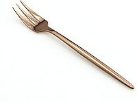 Vista 2 de JASHII 4 piezas de acero inoxidable 18/10 oro rosa espejo pulido pastel tenedor pastel tenedor