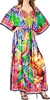 Algopix Similar Product 1 - LA LEELA Womens Kaftan Cover Ups Sleep