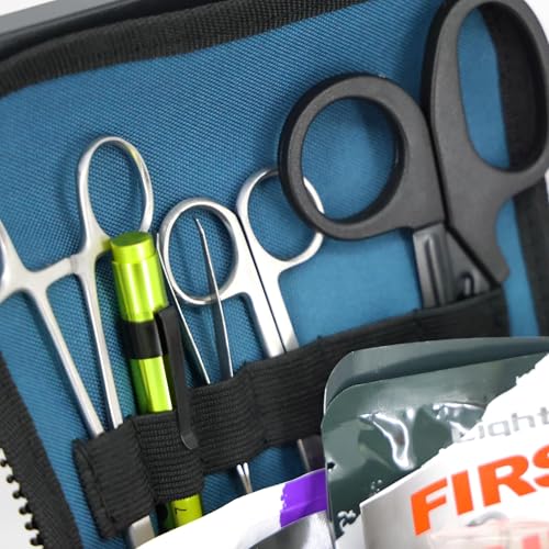 Lightning X Value Compact Medic First Responder EMS/EMT Stocked Trauma Bag w/Basic Fill Kit A - Blue - Image 2