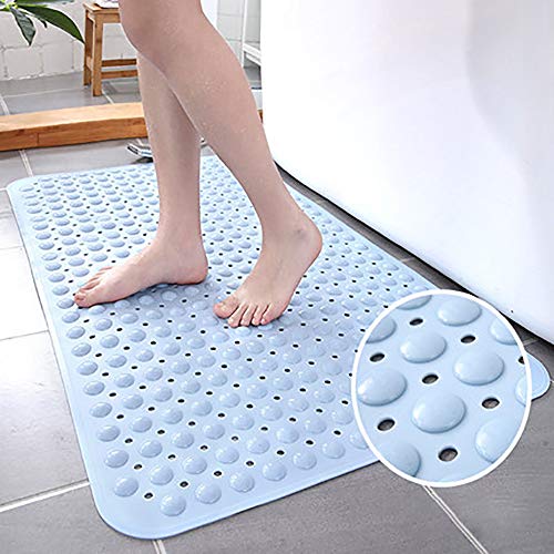 ZZPP Alfombrilla de Ducha,Alfombrilla de Ducha Cuadrada para ba�era,Alfombrillas Antideslizantes para ba�era con ventosas y Orificios de Drenaje,Burbujas Grandes,para Ducha o ba�era cuadrante