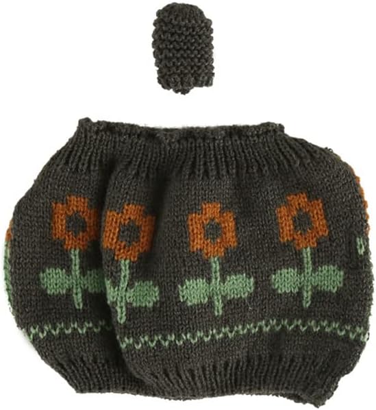 Miniatura 2 de Lindo té acrílico para tejer acogedor para cerámica de Londres 2 tazas, regalo (gris oscuro-flor)