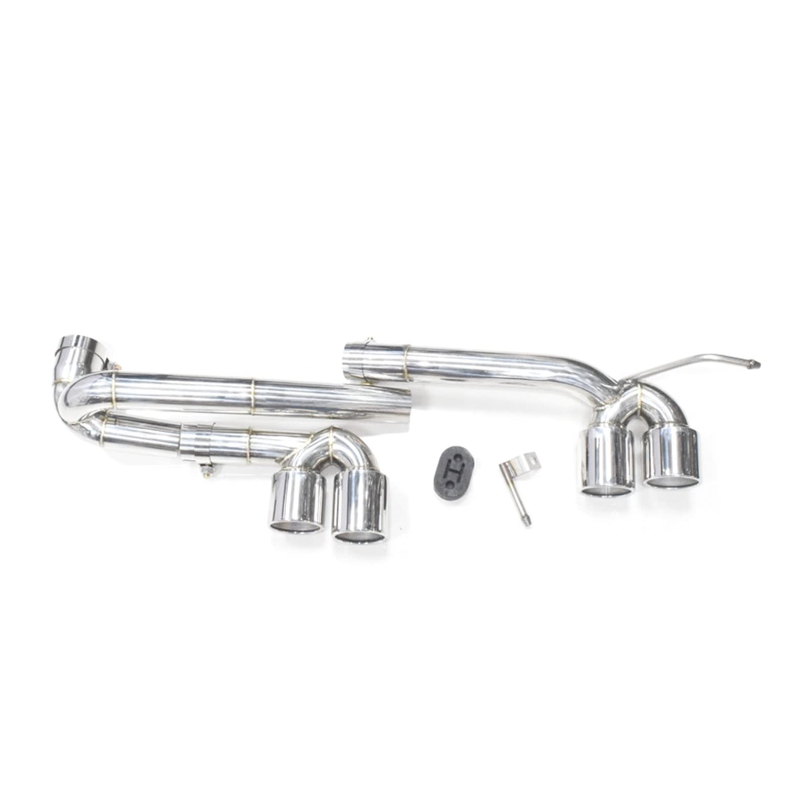 Embout d'échappement en carbone pour BMW E90 E92 look M3 au fini argent premium - 5
