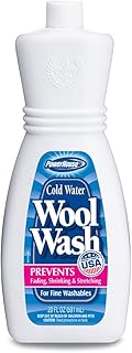 PowerHouse Wool Wash. Gentle Laundry Detergent. Perfect for Cashmere, Woolens and Synthetics. 20 Fl.Oz / 591 ml