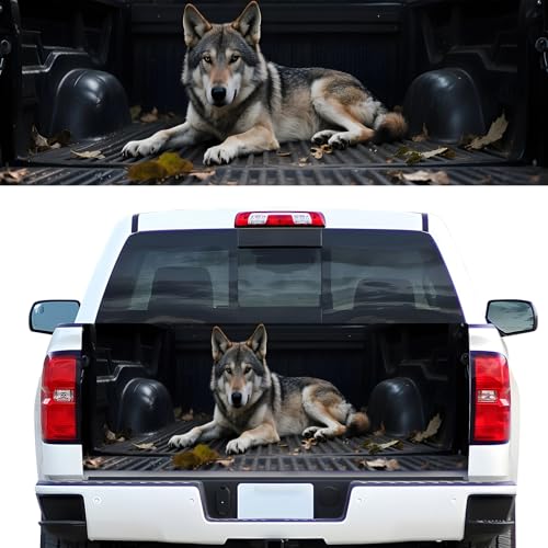 Image of Turck Tailgate Wraps Decals - 66x23.6 in Tailgate Decals for Trucks, American Egale Flag Tailgate Graphics for Trucks Pickup Personalized Decoration