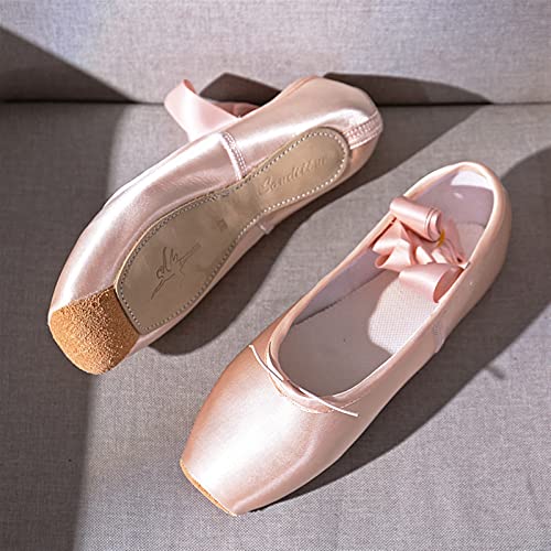 Chaussures de danse à pointe de ballet professionnel en satin - 4