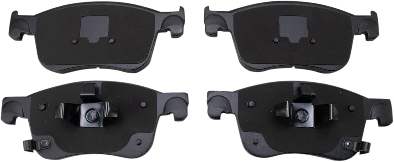 TRQ Front Ceramic Brake Pad Set Includes Contact Point Grease Compatible with 21-23 Honda Accord Hybrid Touring 22-24 Civic SI 23 Acura Integra 24 Integra A-Spec Base Model