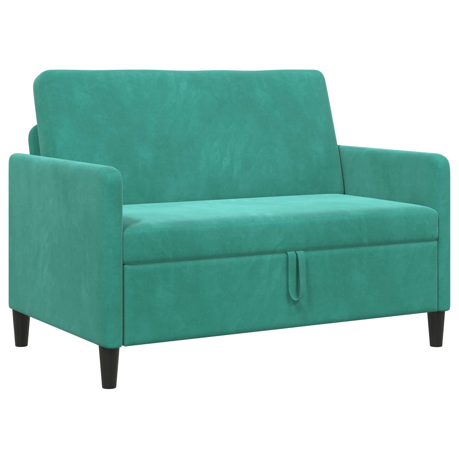 2-Sitzer Sofa mit Stauraum 122x78x87cm Couch Türkis