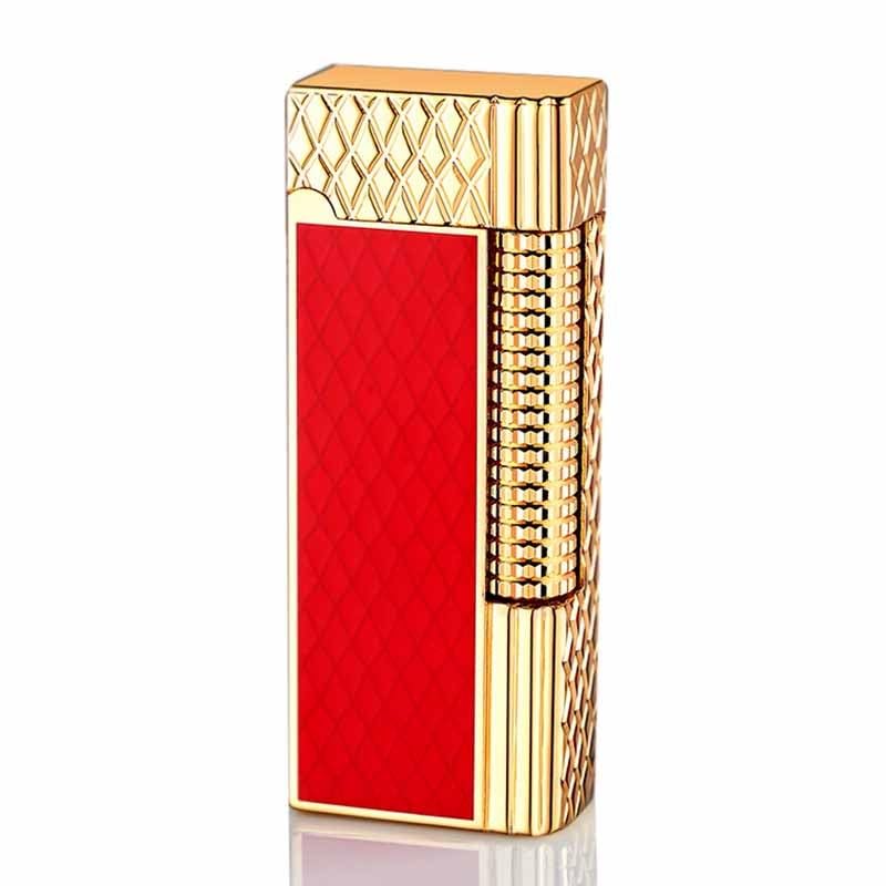 Encendedor Clásico Recargable de Butano Rojo miniatura 1