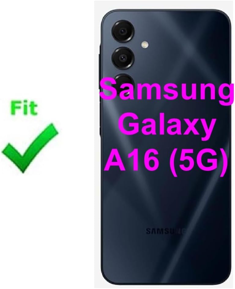 (Pack of 2) Back Battery Door Cover Adhesive Glue Strips Replacement for Samsung Galaxy A16 5G (SM-S166V, SM-A166U, A166U1, A166F) - Pre-Cut Waterproof Rear Glass Housing Sticker
