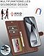 Ailicici für Samsung Galaxy S25 Ultra Hülle, 2-IN-1 Abnehmbare magnetische Hülle, Kabelloses Laden, Kartenfach Leder Case, Handyhülle RFID Klapphülle, Schutzhülle für Samsung S25 Ultra 5G