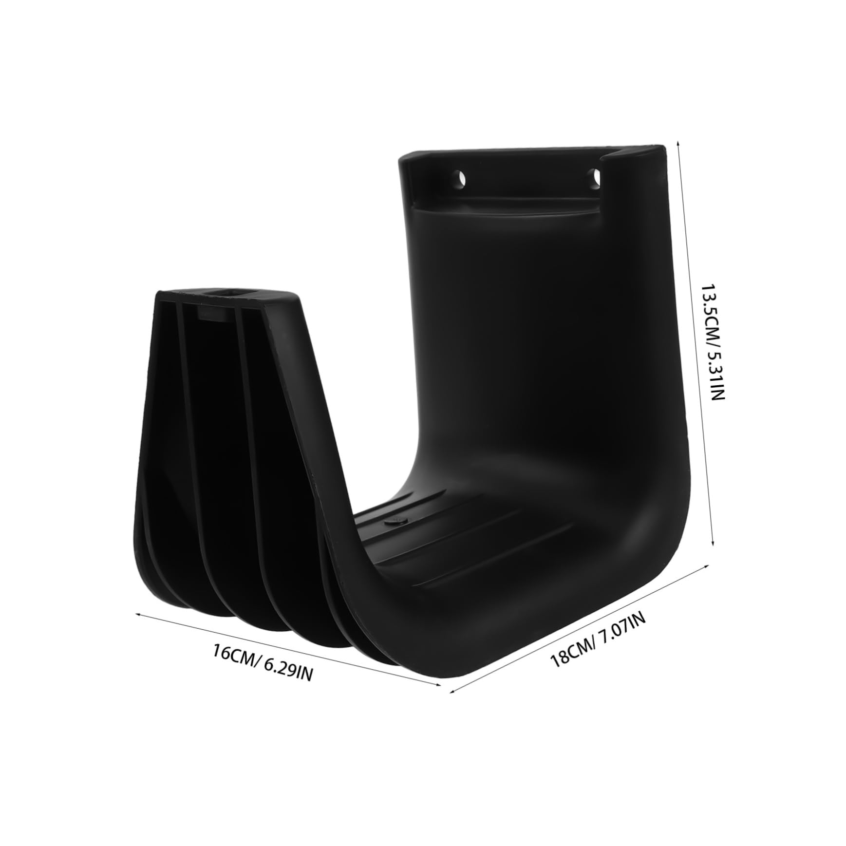 iplusmile Wandmontierter Staubsauger Schlauchhalter aus Kunststoff, Schwarz