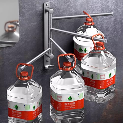 Porte-serviettes pliable et pivotant noir pour une salle de bain moderne ordonnée - 6
