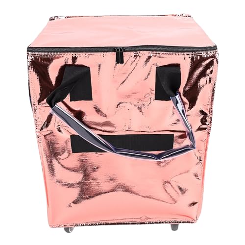 Bolsa de compras plegable con ruedas de 360 grados para organizar ropa de lavandería 2