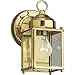 Progress Lighting P5607-10 Wall Lantern with Clear Glass, Polished Brass