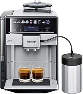 Siemens EQ.6 plus Freestanding Espresso machine Black, Stainless steel 1.7 L 2 cups Fully-auto EQ.6 plus, Freestanding, Espresso machine, 1.7 L, Built-in grinder, 1500 W, Black, Stainless