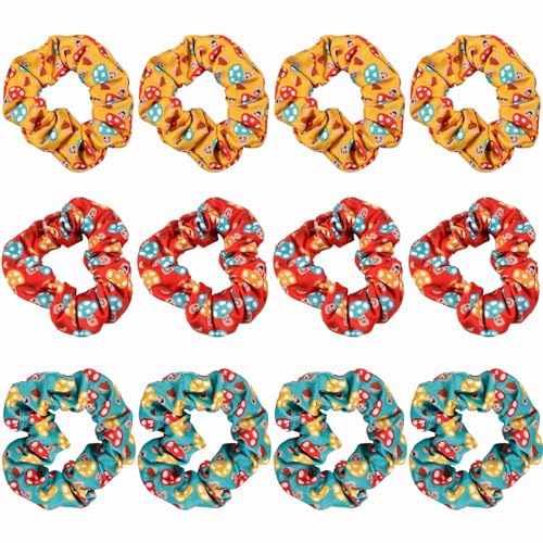 Fun Express Mushroom & Acorn Scrunchies - 12 Piece