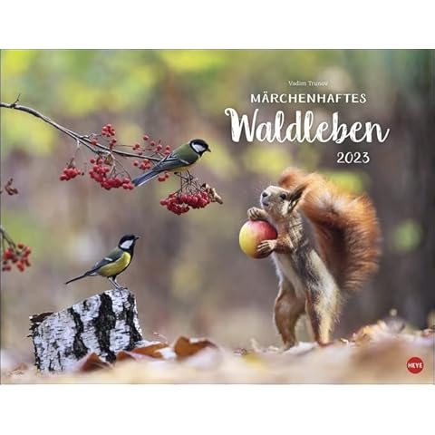 Harenberg Märchenhaftes Waldleben - Kalender 2023 - Heye-Verlag - Vladim Trunov - Fotokalender Cover