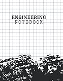  Engineering Notebook: Extra Large Grid Paper Notebook, Quad Ruled, 500 Pages For Math And Science Students, Designers, Engineers, Sketches Creating, Abstract Pattern, (8.5 x 11 in.)
