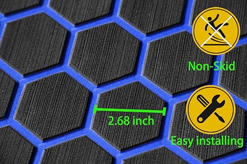 LSS laidi Boat Flooring Boat Decking Marine Non-Slip Self-Adhesive Flooring 110.2'X37.4''for Motorboat Fishing Boat RV Yacht Kayak Swimming Pool by LSS laidi - Image 2
