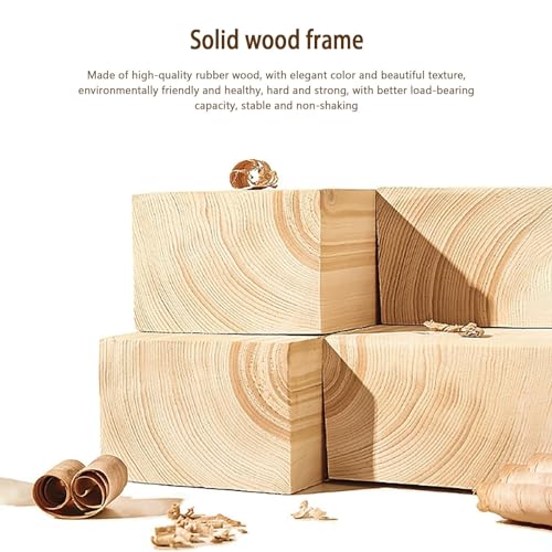 Taburete ideal para tienda de ropa en madera clara y banco funcional 4