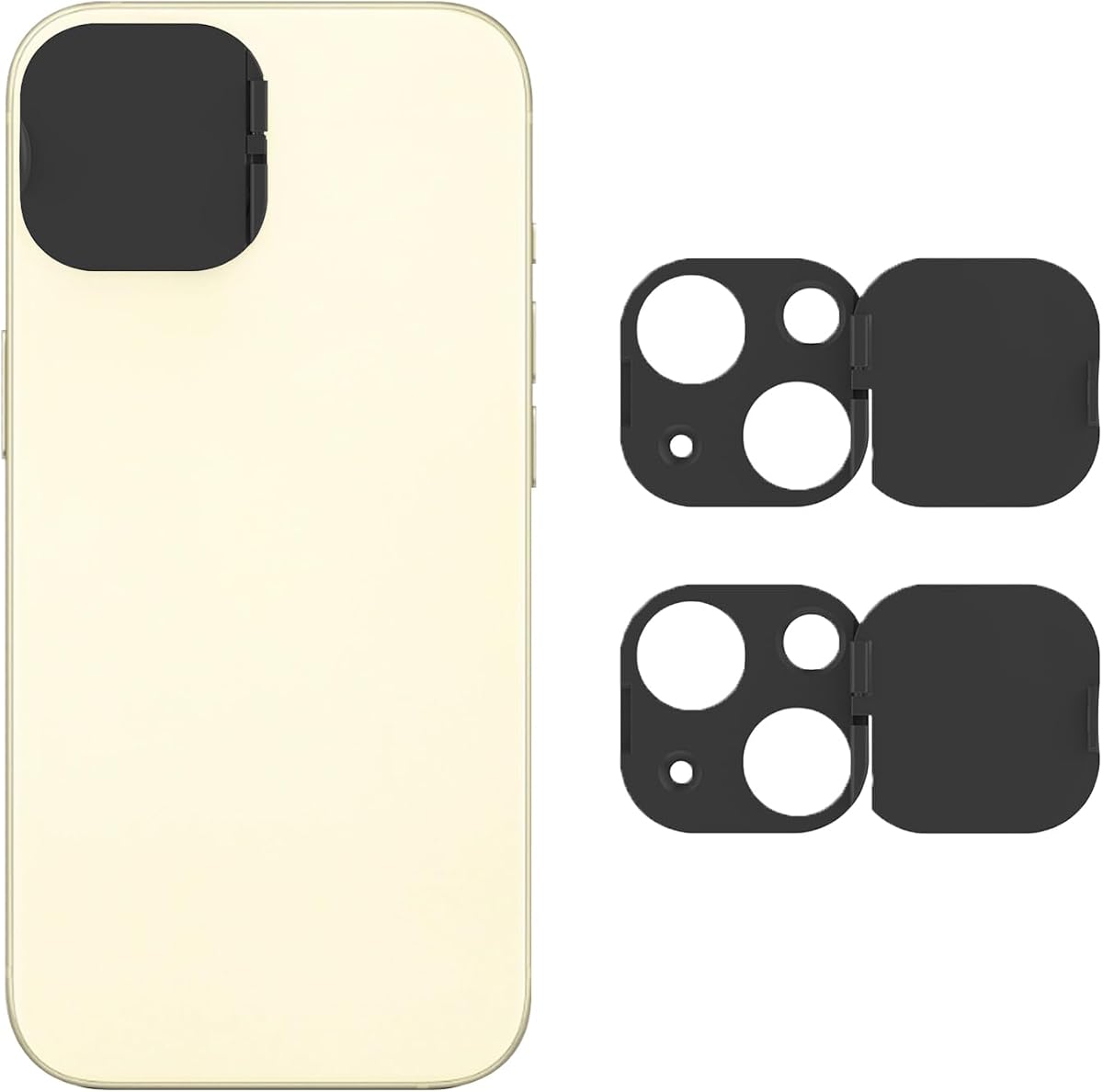 Camera Lens Cover Compatible for iPhone 15 / Phone 15 Plus,Camera Lens Protector to Protect Privacy and Security,Strong Adhesive -2 Pack