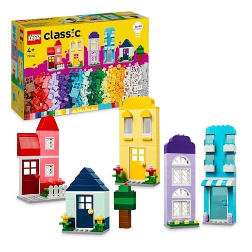 LEGO Classic Case Creative, Set Costruzioni in Mattoncini, Giochi per Bambini e Bambine da 4 Anni in su, Modellini di Casa Giocattolo con Accessori per Giovani Costruttori, Regalo di Compleanno 11035