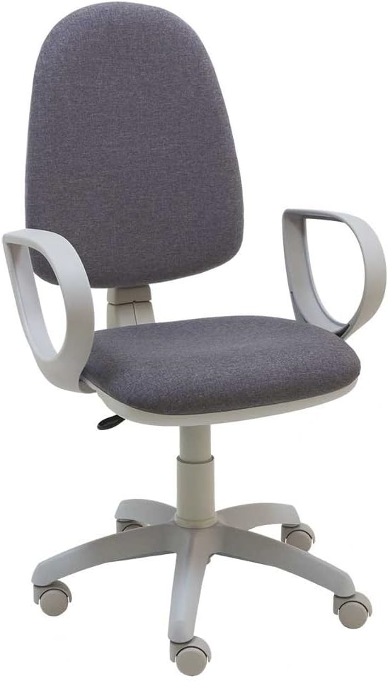 Silla Express Torino - Silla giratoria con brazos, 60 x 60 x 94 cm, color gris