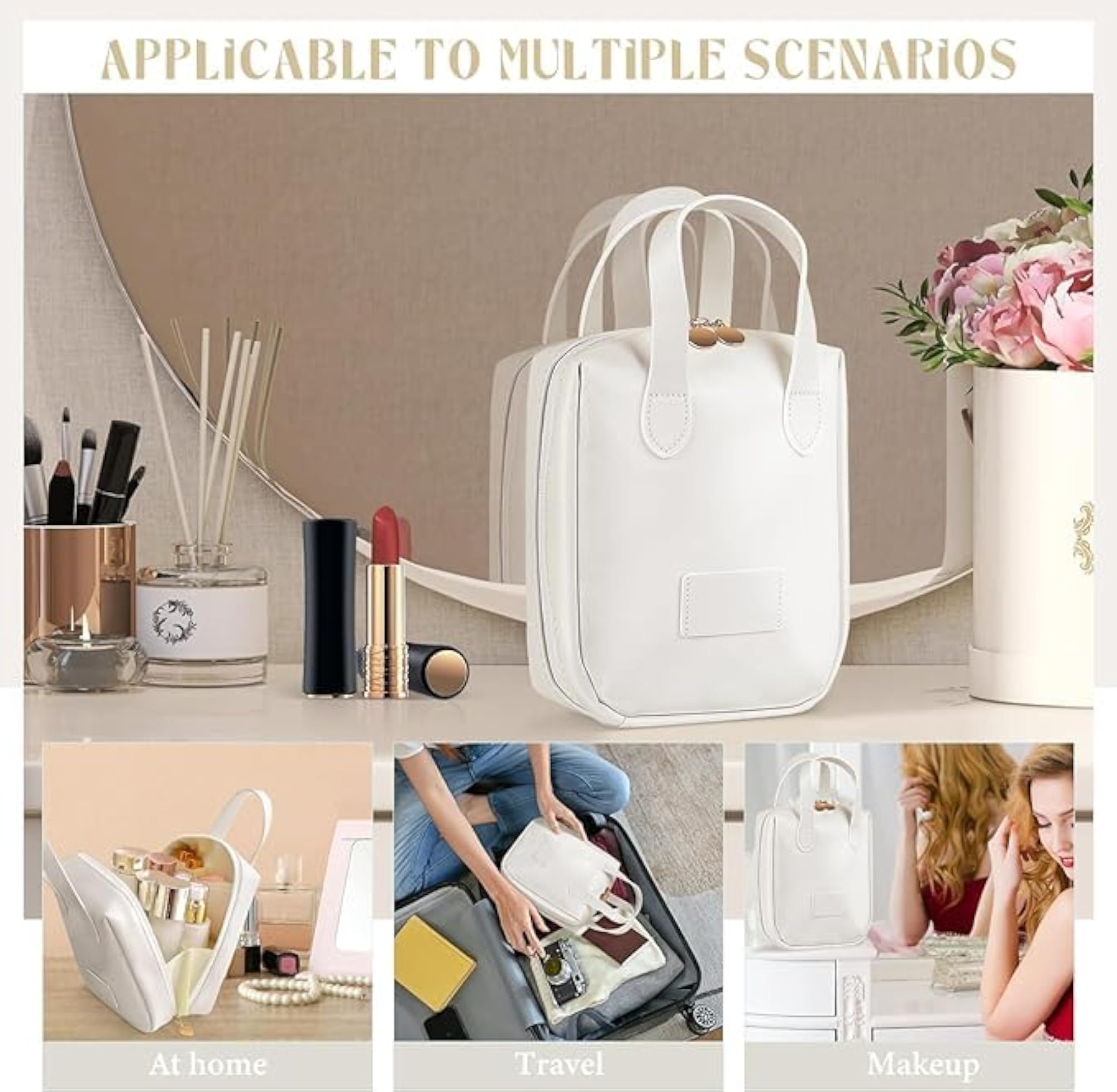 Multi-Functional Portable Handheld Cosmetic Bag