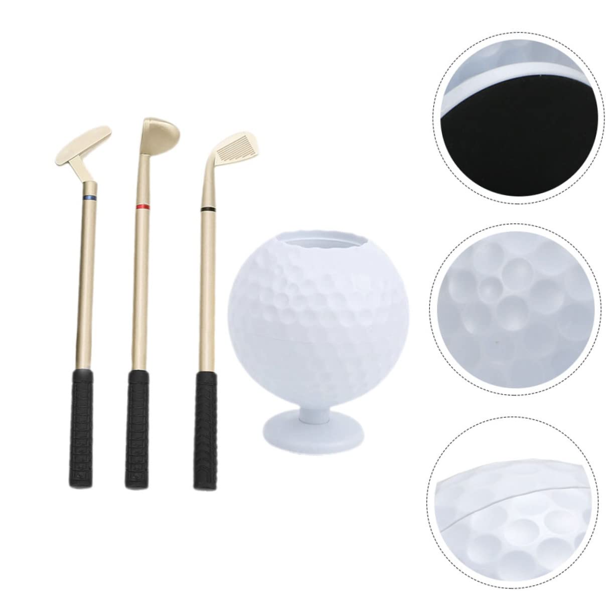 Abaodam 3sätze Golfball Stiftehalter Kreativer Golf-design Stifte-organizer Für Büro Und Zuhause Für Golfer Und Golfspieler Aus Robustem Und Kunststoff Multifunktional Als Deko Und