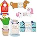 Sustainable Greetings Kids Die Cut Tri-Fold Birthday Cards with Envelopes (24 Pack) - 6 Designs