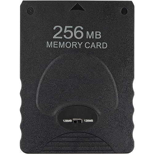 Image of whiteeeen 2pcs 256MB Memory Card for PS2 PlayStation 2, High Speed Game Memory Card