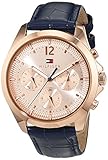 breitling uhren original günstig Wasserdicht bis 3 ATM, 30 m Tommy Hilfiger Damen Analog Quarz Uhr mit Leder Armband 1781703
