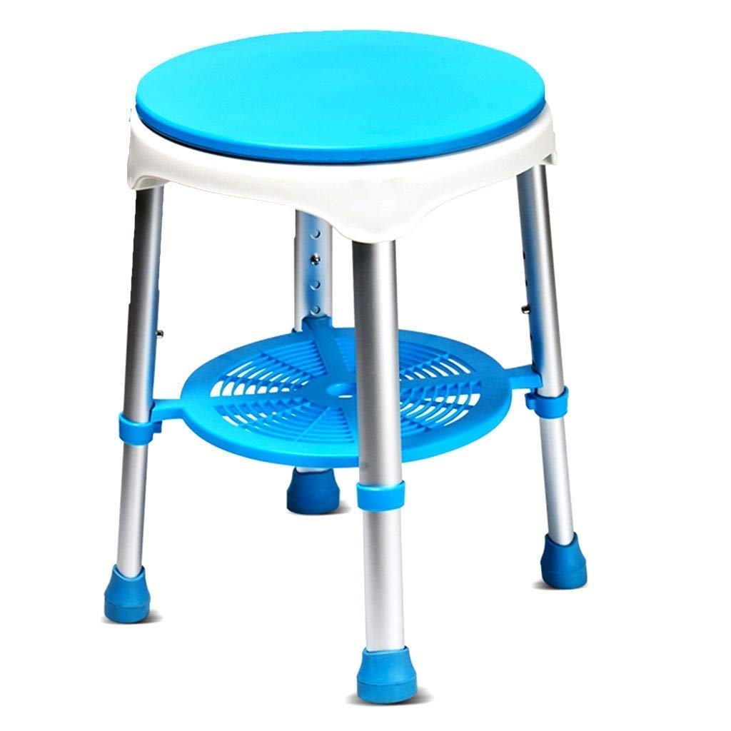 Tabouret de douche réglable et siège de bain pivotant ergonomique