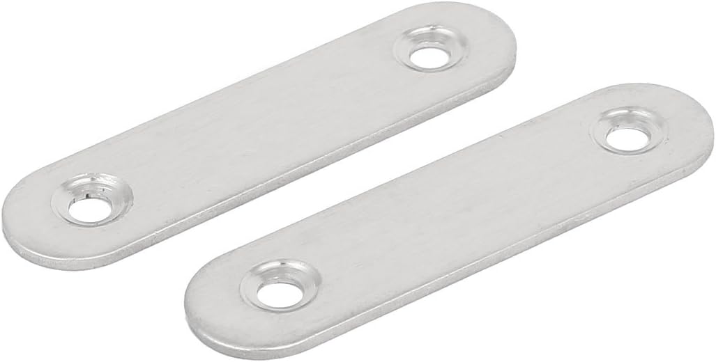 Sourcingmap 60mmx15mmx2mm Stainless Steel Straight Flat Fixing Mending Plates Brackets 40pcs - Image 4