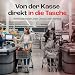 achilles Easy-Cooler Alu, Faltbare Einkaufswagentasche mit Kühlfach, Einkaufstasche passend für alle gängigen Einkaufswagen, 33x50x38cm