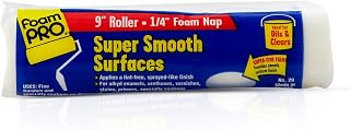 FoamPRO 29 Foam Paint Roller, 9" x 1/4" - Smooth Surface Foam Roller for Doors, Cabinets, & Metal - High Density Foam for Oil & Water-Based Paints - Streak-Free, Lint-Free Results - 1 Piece