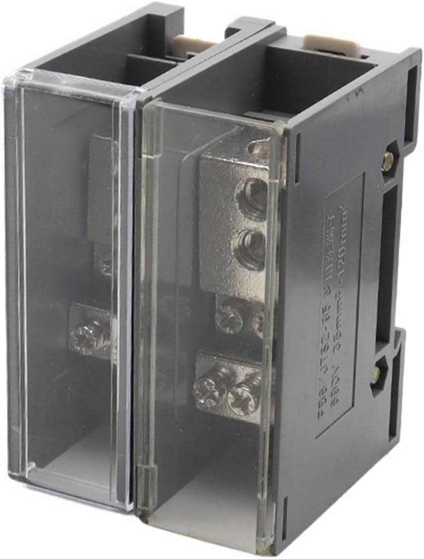 FJ6/JTS2 DIN Rail Terminal Block One in Many Out 100A 150A 250A 690V High Current Electrical Wire Connector Split Junction Box
