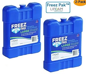 Image of Lifoam Freez Pak 4942 Large Reusable Ice Pack 42 Ounce, Pack of 2