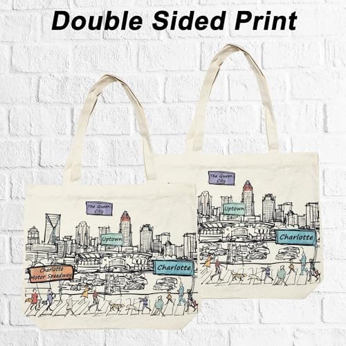 Image of Cities Around the World Artwork Tote Bag Series- Designed in the USA, 17 inchx14 inch, Double Sided Print, Souvenir & Gift