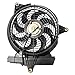 TRQ A/C Condenser Cooling Fan Assembly Compatible with 2001-2006 Hyundai Santa Fe HY3113109 HY3113112
